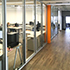 Офис Тензора в Уфе: современный Open Space, рабочие места сотрудников.
