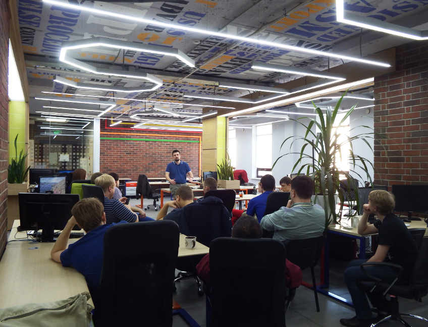 Офис Тензора в Казани: Open Space, современные рабочие места.