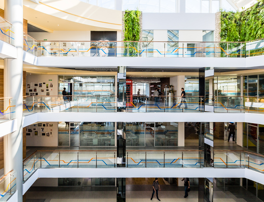 Крутой офис центра разработки Тензор в Ярославле.