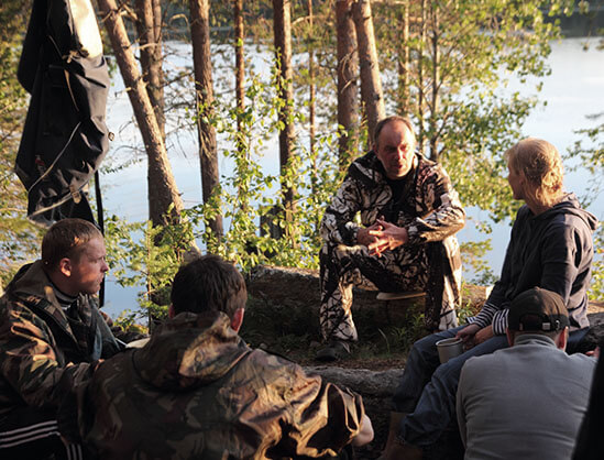 Активный отдых сотрудников компании Тензор, Карелия.