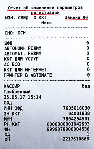 Проверяем регистрационные данные, особенно ИНН и дату. Если все правильно, подтвержаем операцию клавишей «ИТ».